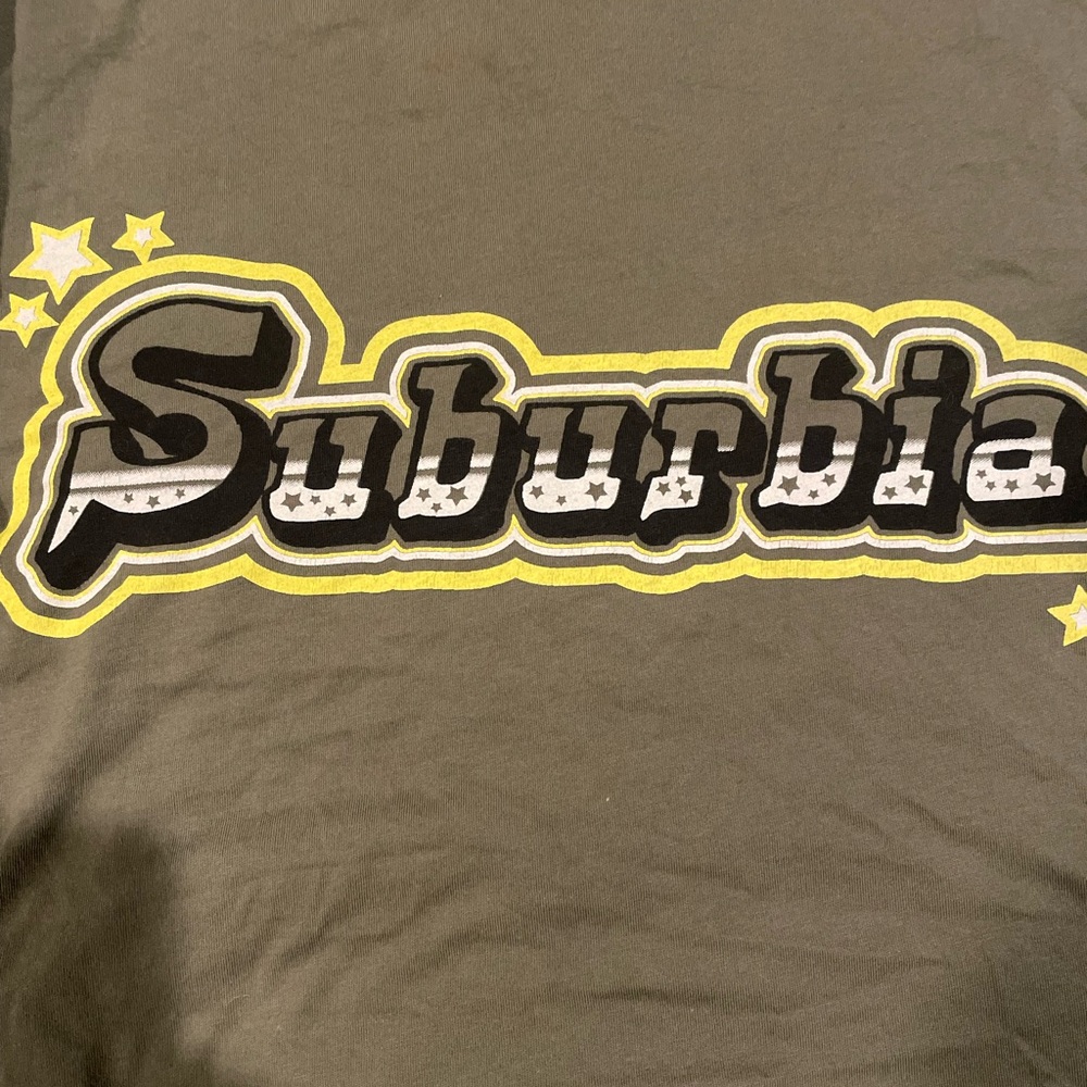 Cecany Suburbia Olive Green Men's T-Shirt Size Large - Picture 4 of 7